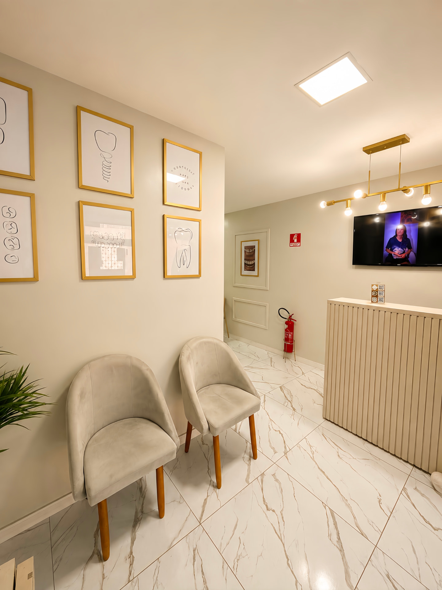Recepção da clínica Odonto Premium